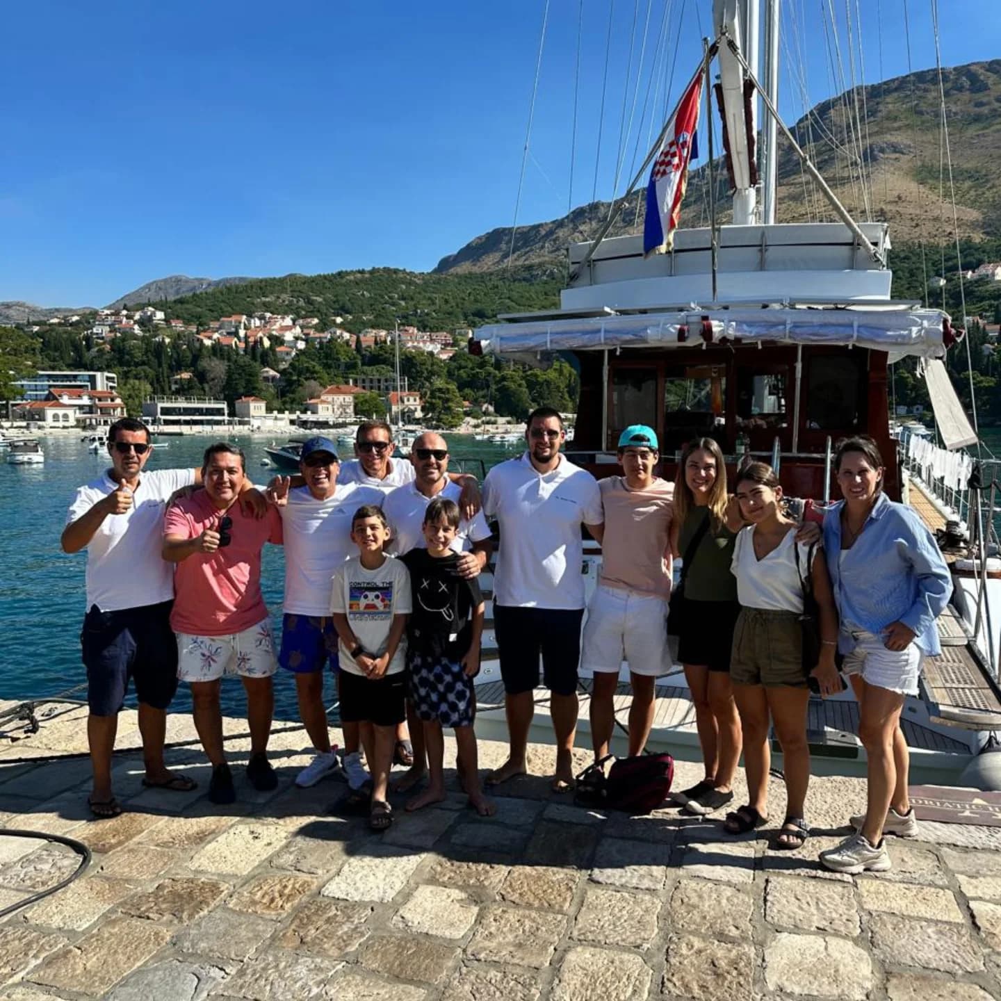 Gulet sailing along the Dalmatian coast
